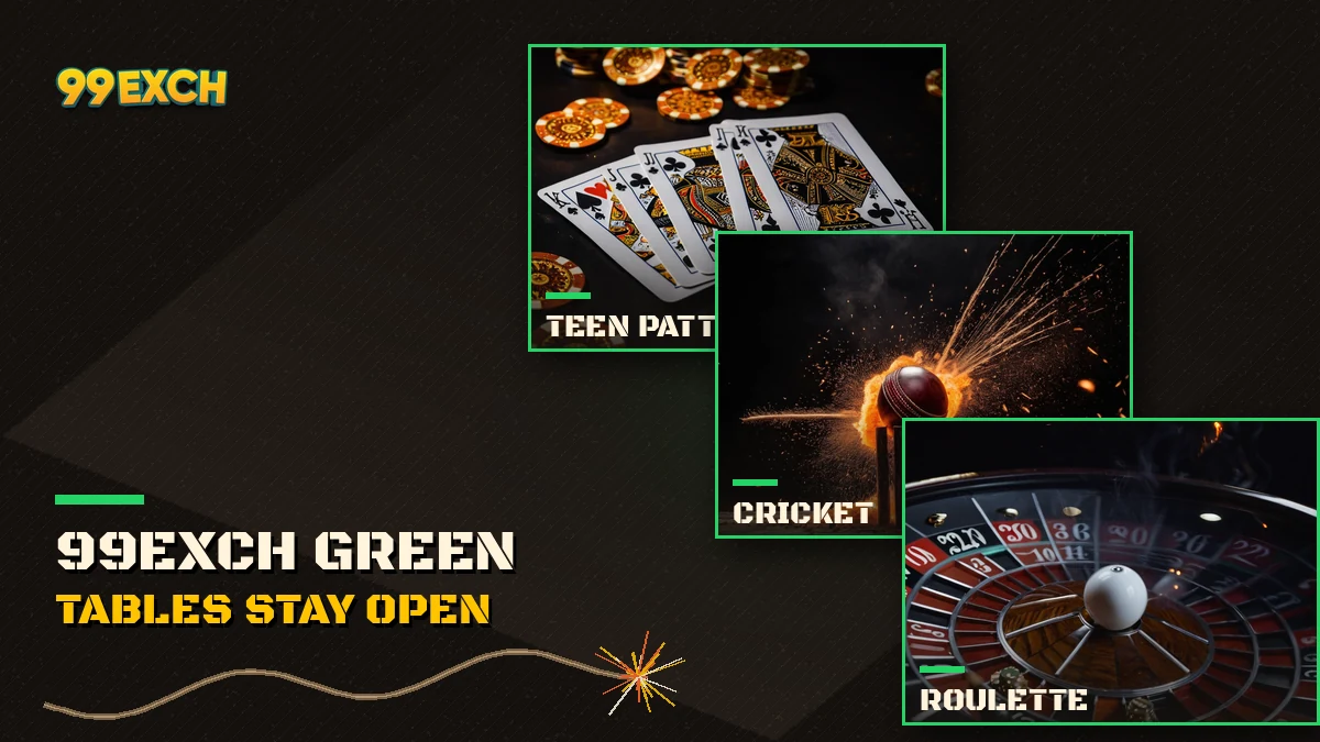 99Exch Green sports exchange and casino games open on one wallet after the address switch