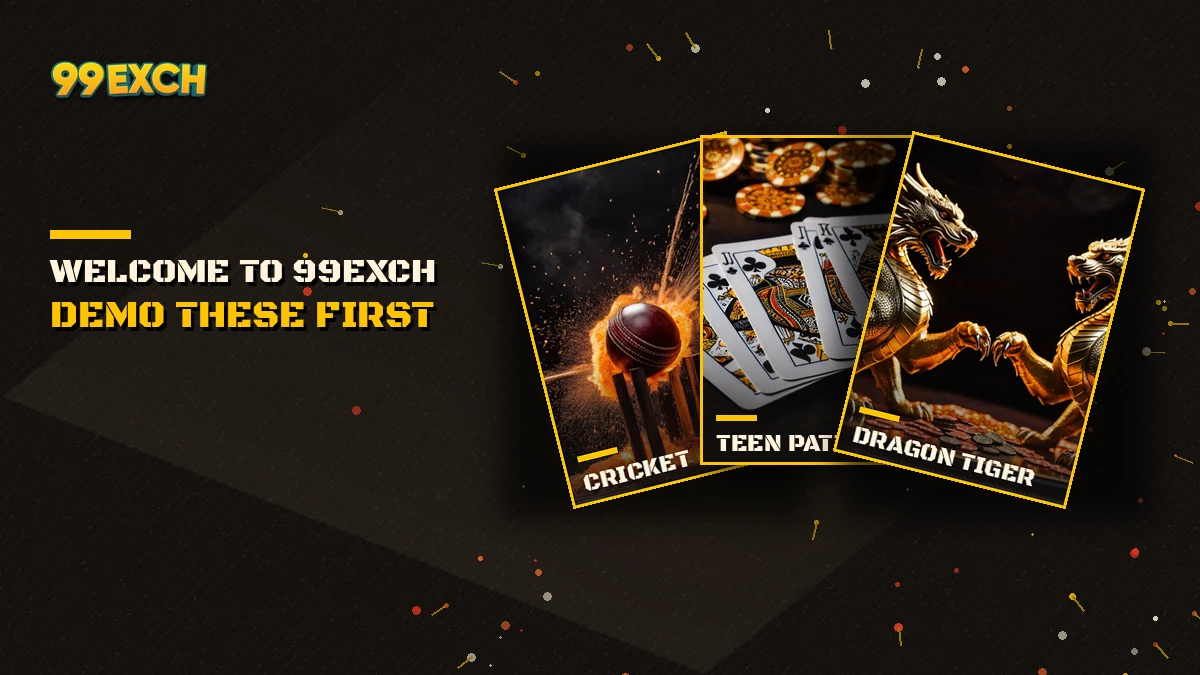 99Exch games to try with the Demo ID: cricket exchange, Teen Patti, Aviator, roulette and baccarat